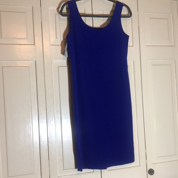 NWT Purple Silk Sheath Dress Liz Claiborne Night SZ 4 - Picture 2 of 4